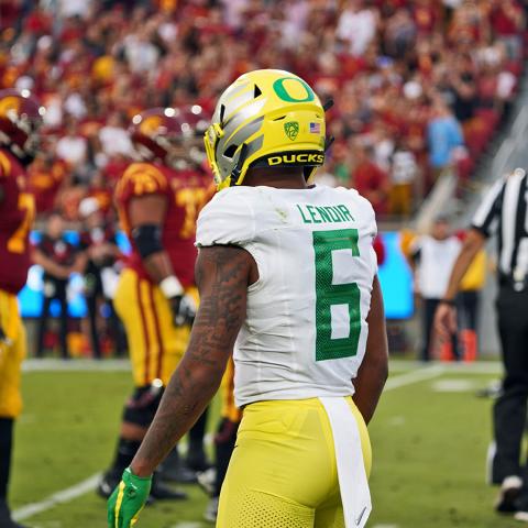Oregon Football NIL. Name, Image, Likeness. Justin Flowe, Kayvon Thibodeaux